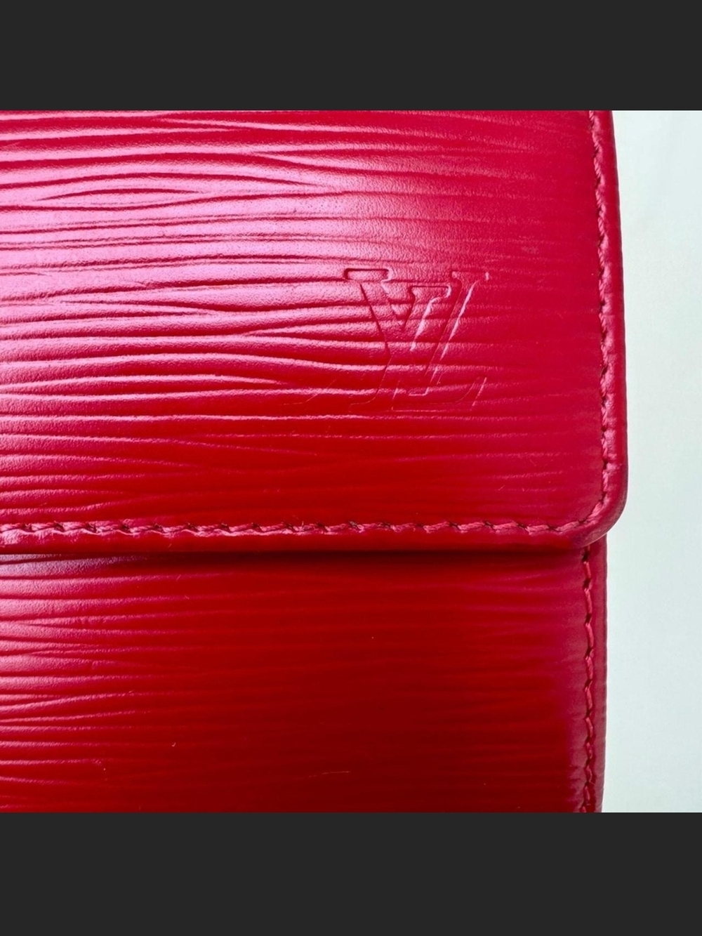 Louis Vuitton Red Epi Leather Small Wallet